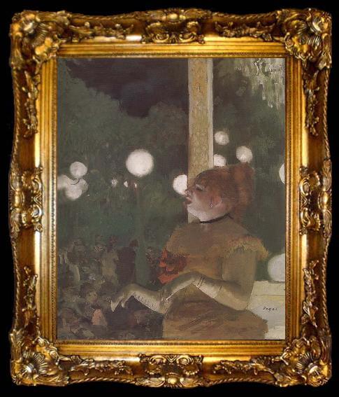 framed  Edgar Degas The Concert in the cafe, ta009-2
